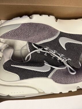 Nike Box Label in Red with White Text